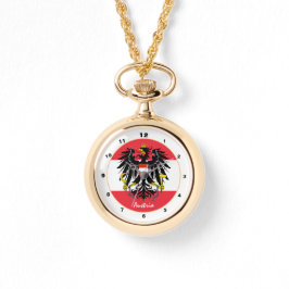 Österrikiska Flagga, Eagle och Österrike mode /des Armbandsur