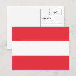 Österrikiska Flagga, Flagga Österrike Vykort