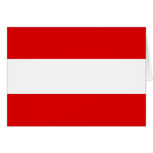 Österrikiska Flagga Hälsningskort