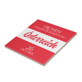 Österrikiska Flagga Independence day Kakelplatta