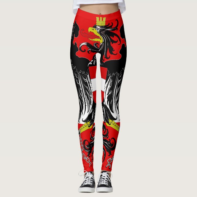 Österrikiska flagga leggings (Framsida)