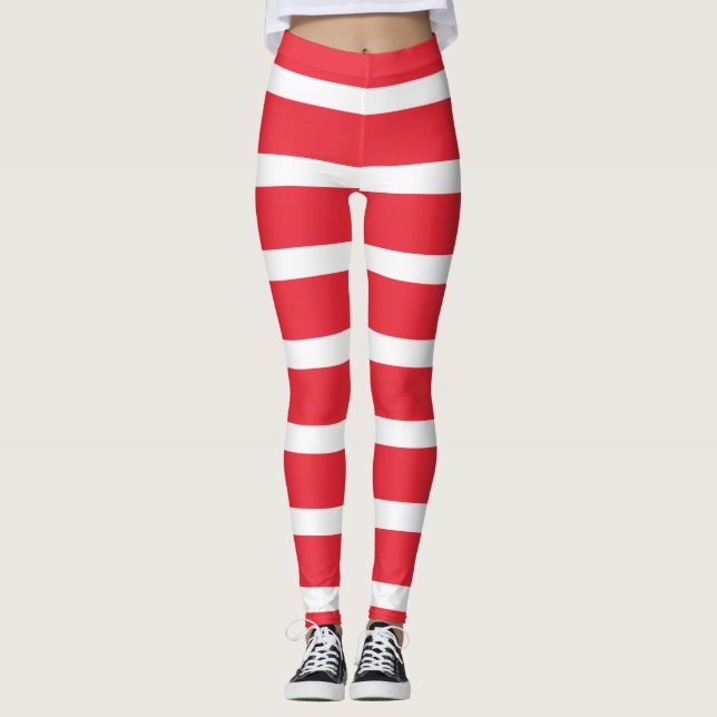 Österrikiska flagga leggings (Framsida)