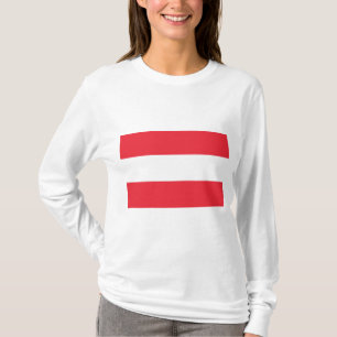 Österrikiska Flagga (Österrike) T-Shirt
