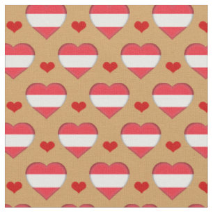 Österrikiska Flagga & Red Heart mode Fabric / Ös Tyg