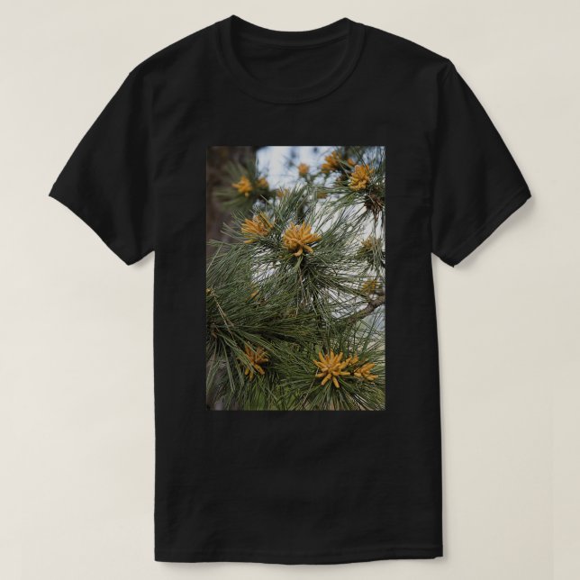 Österrikiska gräs-manliga gren-blommarna t shirt (Design framsida)
