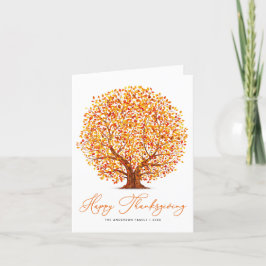 Österrikiska hösten träd happy thanksgiving helgkort