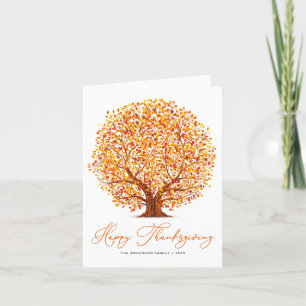 Österrikiska hösten träd happy thanksgiving helgkort