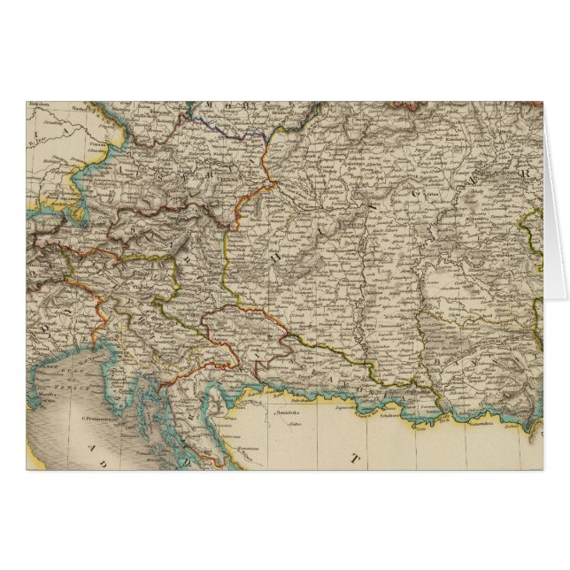 Österrikiska imperiet 6 hälsningskort (Framsidan Horizontal)