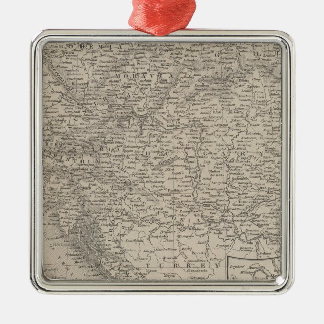 Österrikiska imperiet julgransprydnad metall (Framsidan)