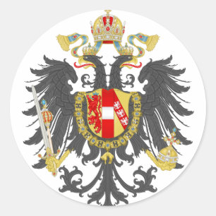 Österrikiska imperiet runt klistermärke