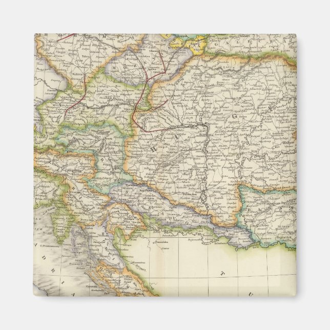 Österrikiska imperium 2 magnet (Framsidan)