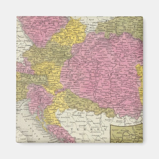 Österrikiska imperium 4 magnet (Framsidan)