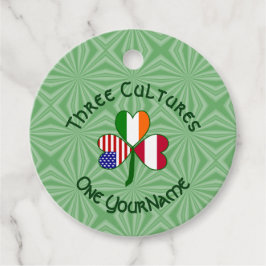 Österrikiska Irish Shamrock Flagga Personlig Gåvor Etiketter