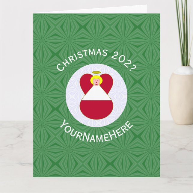 Österrikiska Personligen för julgranar, Flagga Kort (Framsida)