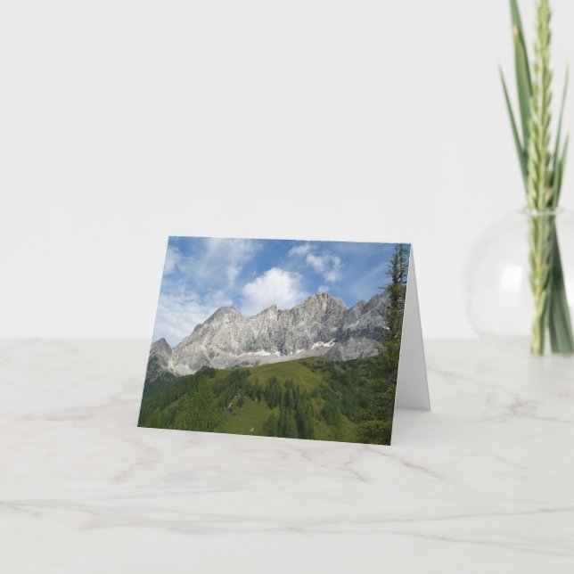 Österrikiskt bergsnotkort kort (Framsida)