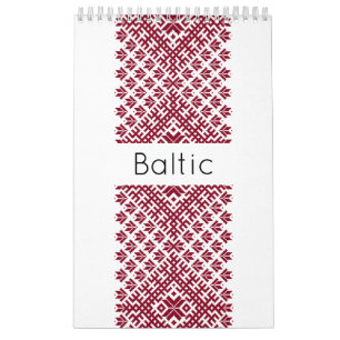 Östersjö - traditionell folkgrupp Mönster Kalender