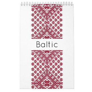 Östersjö - traditionell folkgrupp Mönster Kalender