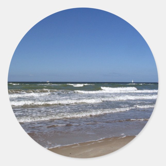 Östersjödekaler Runt Klistermärke (Framsida)