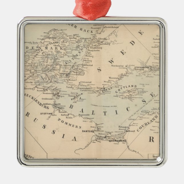 Östersjön Julgransprydnad Metall (Framsidan)