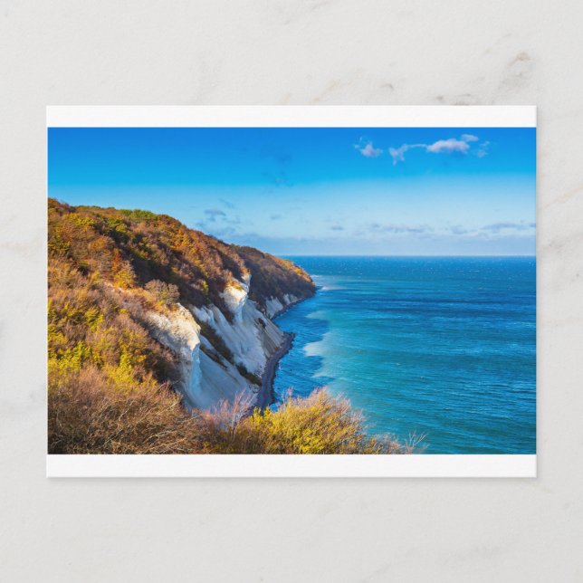 Östersjön kusten på ön Moen i Danmark Vykort (Framsida)