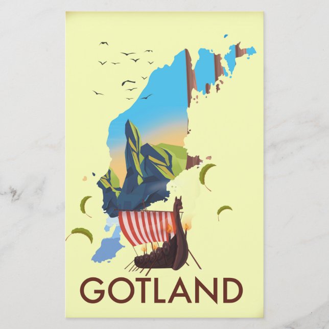 Östersjöns Viking Travel karta (Framsida)