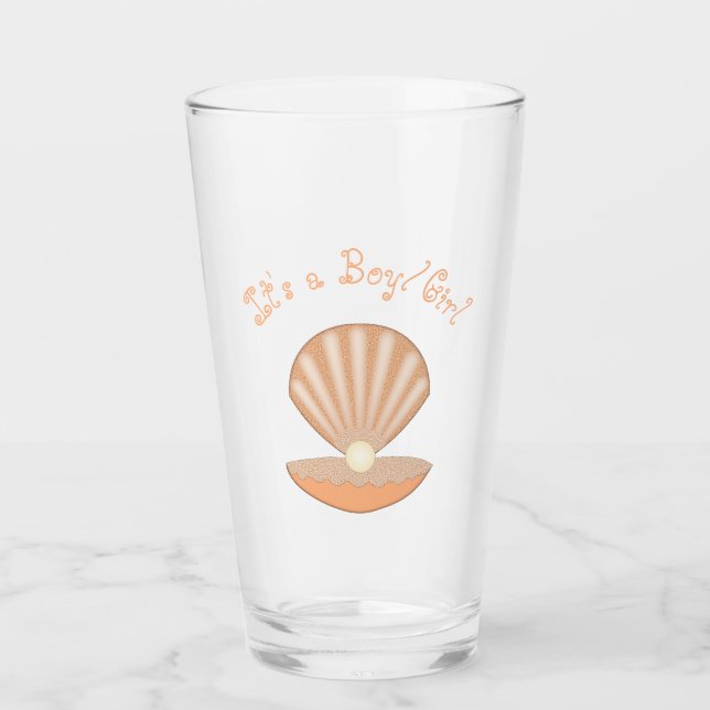 Osterskal och pärla Könsneutral specialdesign Glaskopp (Framsida)