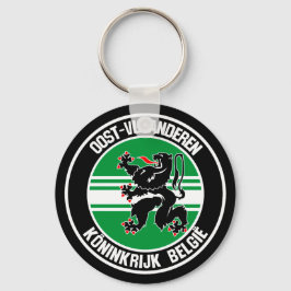 Östflandern runt emblem nyckelring