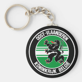 Östflandern runt emblem nyckelring