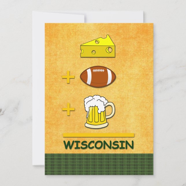 Ostfotbollöl Wisconsin Inbjudningar (Framsida)