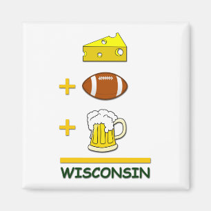 Ostfotbollöl Wisconsin Magnet