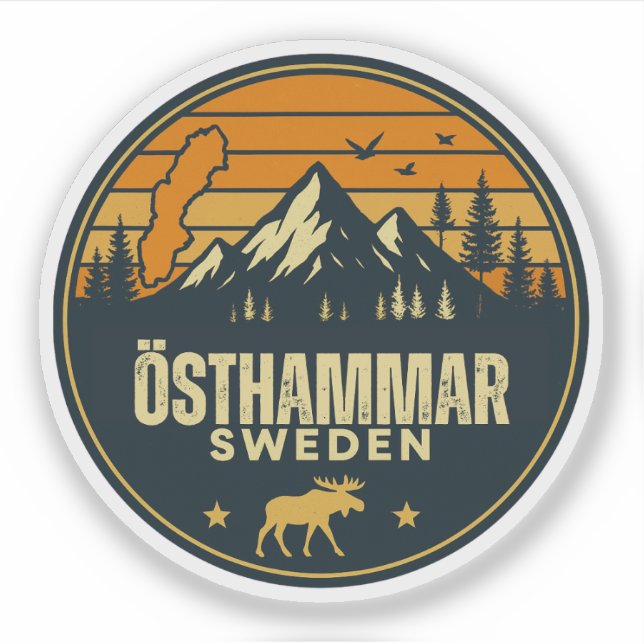 Östhammar, Sverige Sverige Klistermärken (Framsida)