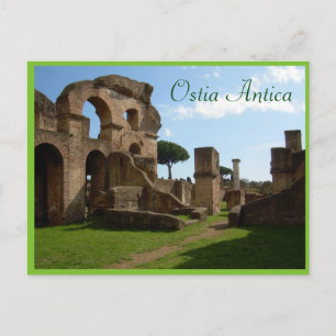 Ostia Antica, Rom med text Vykort
