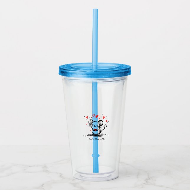 Ostig kärleksmus take away mugg (Framsida)