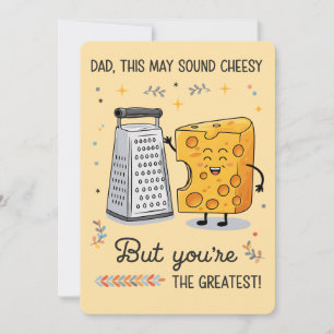 Ostig Ost Pappa Rolig Födelsedag Fars Dag Julkort