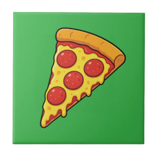 Ostig Pepperoni Pizzabit Kakelplatta