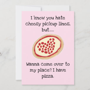 Ostig Smaklighetsrad Pizza Alla Hjartan Dag Platt Julkort