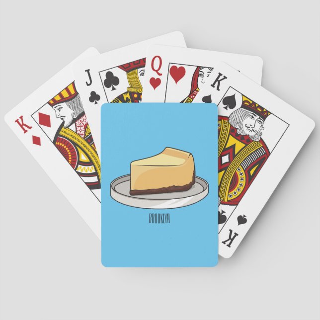 Ostkaka serieillustration casinokort (Baksidan)