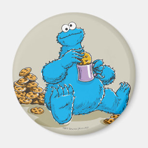 Ostkakan Monster äter kakor Magnet