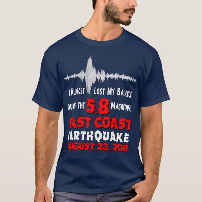 Ostkustjordskalvet Tee Shirt (Framsida)