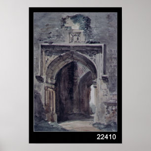 Östlig Bergholt kyrka för John konstapel Poster