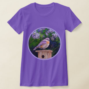 Östlig blåmes i snö - Originalfotografi T Shirt
