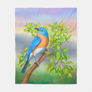 Östlig blåsångareullfilt fleecefilt