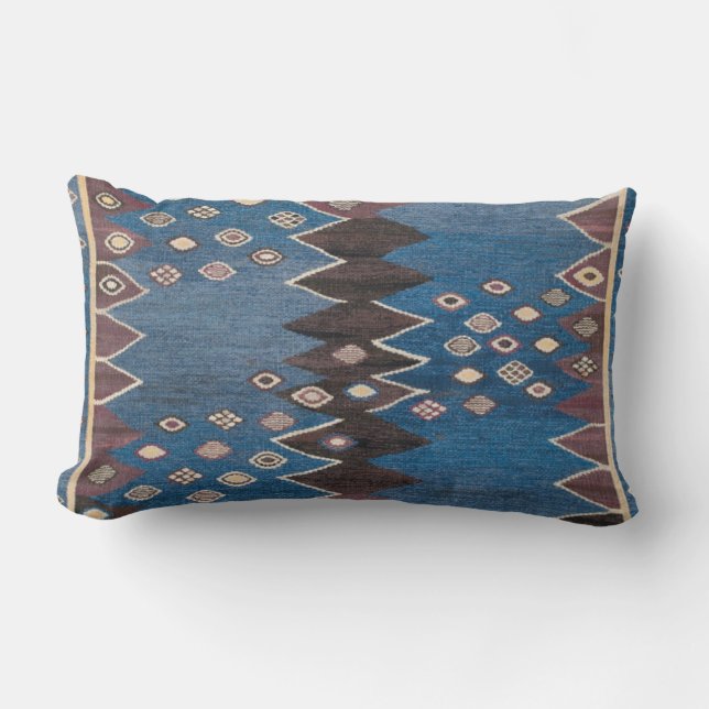 Östlig brytningvintageperser mattar mönster lumbarkudde (Framsida)