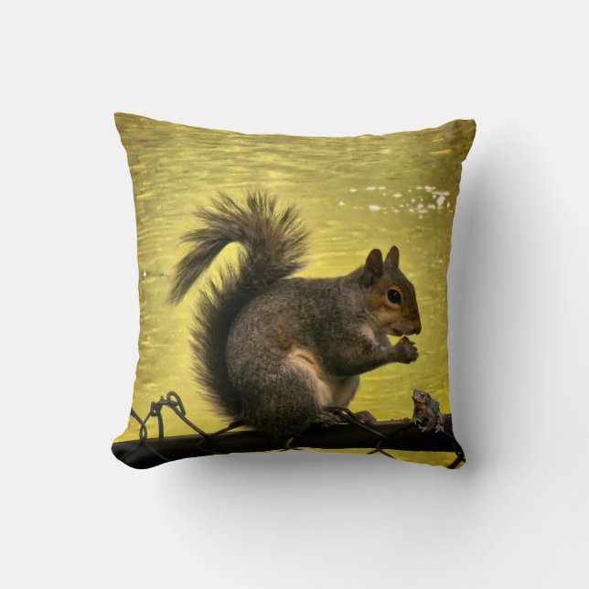 Östlig grå ekorre (Sciurus carolinensis)  Kudde (Framsida)