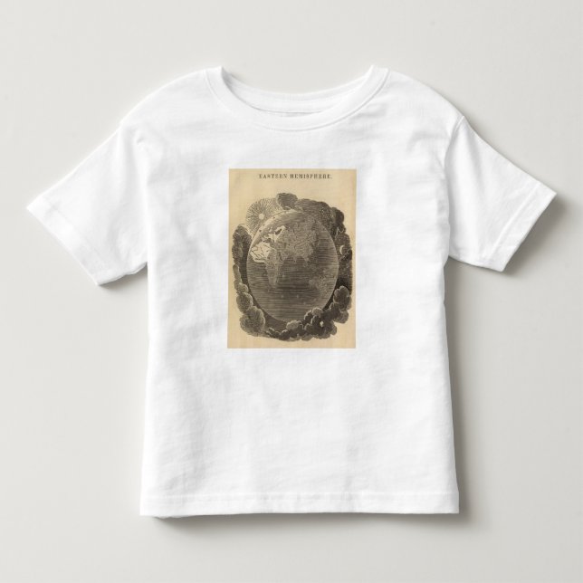 Östlig halvklotkarta vid Goodrich T Shirt (Framsida)