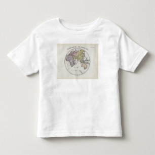 Östlig halvklotkartbokkarta tee shirt