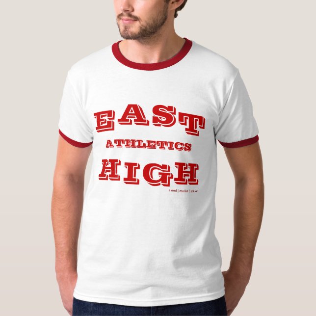 Östlig kickfriidrott t shirt (Framsida)