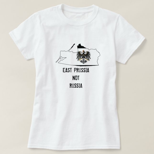 Östlig Prussia inte Ryssland (kvinnor) Tee Shirt (Design framsida)