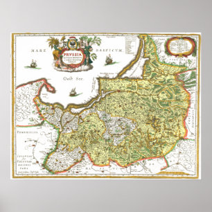 Östlig Prussiakarta Poster