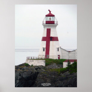 Östlig Quoddy Head fyraffisch Poster